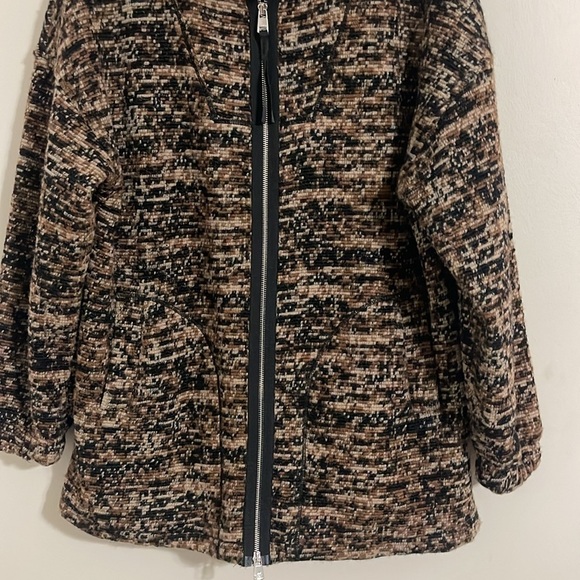 Varley Romar Jacket Brown/Black Wool Blend xl - Picture 5 of 13